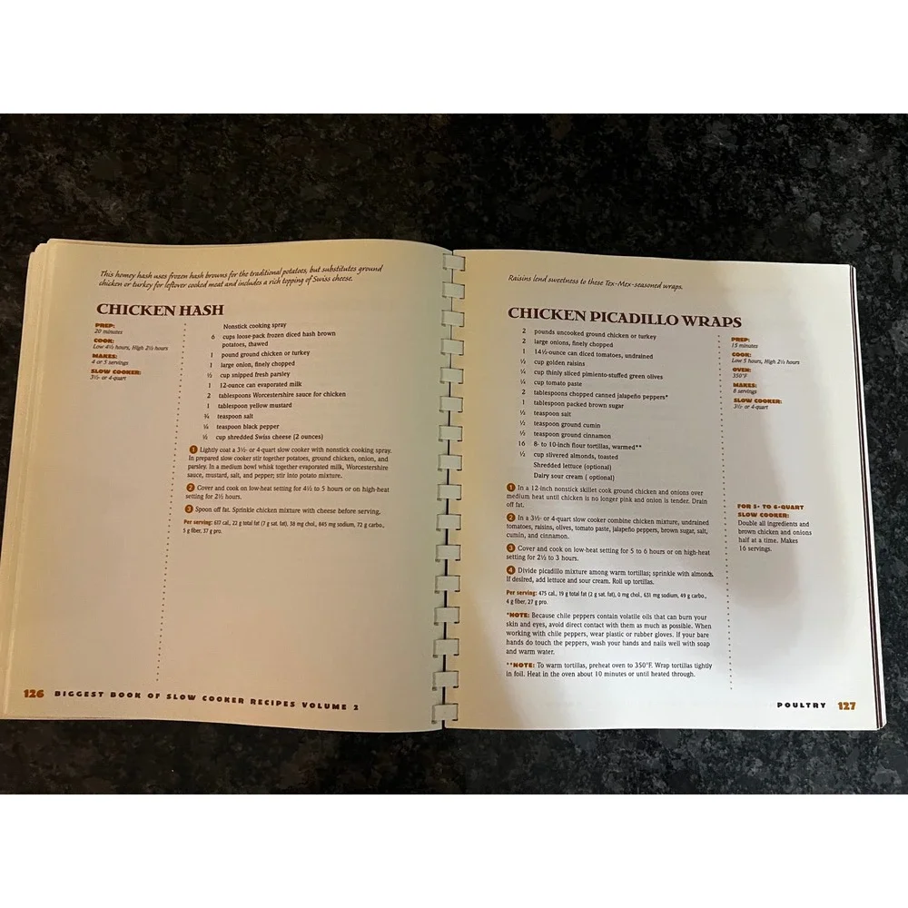 Better Homes and Gardens Slow‎ Cooker Recipes Cookbook Volume 2 Spiral 2006